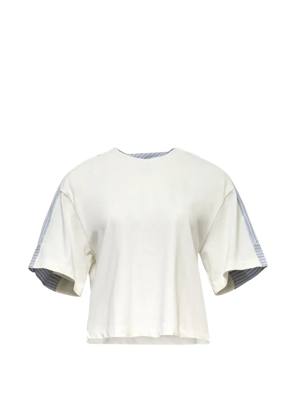 RE CODE ツイストストライプバックTシャツ - 画像1