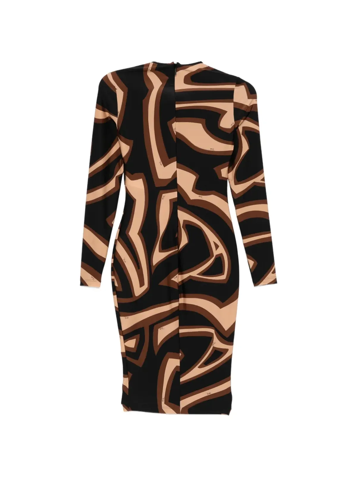 PUCCI Pre-Owned Labirinto wave-print dress Labirintoウェーブプリントドレス（ブラック） - 画像2