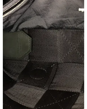 Bottega Veneta ビンテージ カセットクロスボディバッグ マキシ インテリエッタ ウェブド キャンバス ラージショルダーバッグ ブラウン - サムネイル5