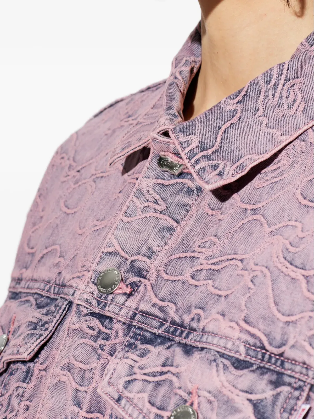 A BATHING APE® ラインカモ柄デニムジャケット - 画像5