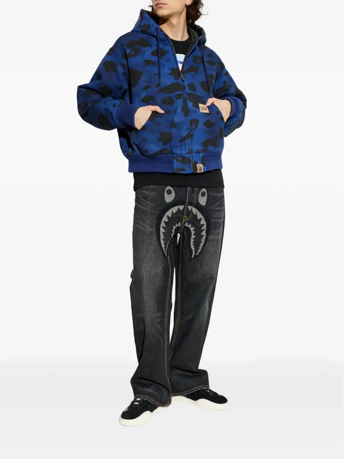 A BATHING APE® 迷彩プリントフードジャケット - 画像2