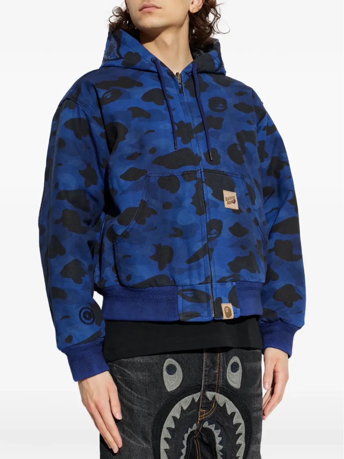 A BATHING APE® 迷彩プリントフードジャケット - 画像3