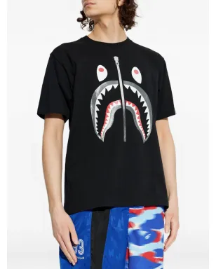 A BATHING APE® シャークグラフィックTシャツ ブラック - サムネイル3