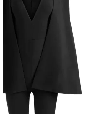 alice + olivia ノヴァ深Vネック ケープ付きジャンプスーツ セット（セット売り） - ブラック - サムネイル2