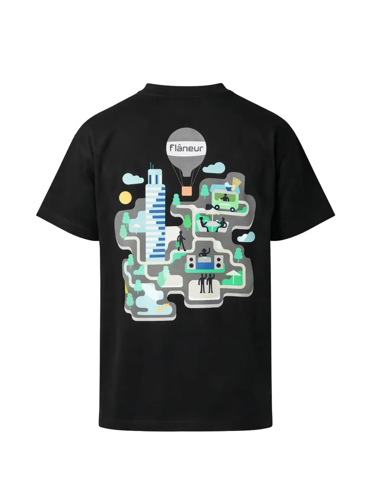 FLÂNEUR グラフィックTシャツ - 画像2