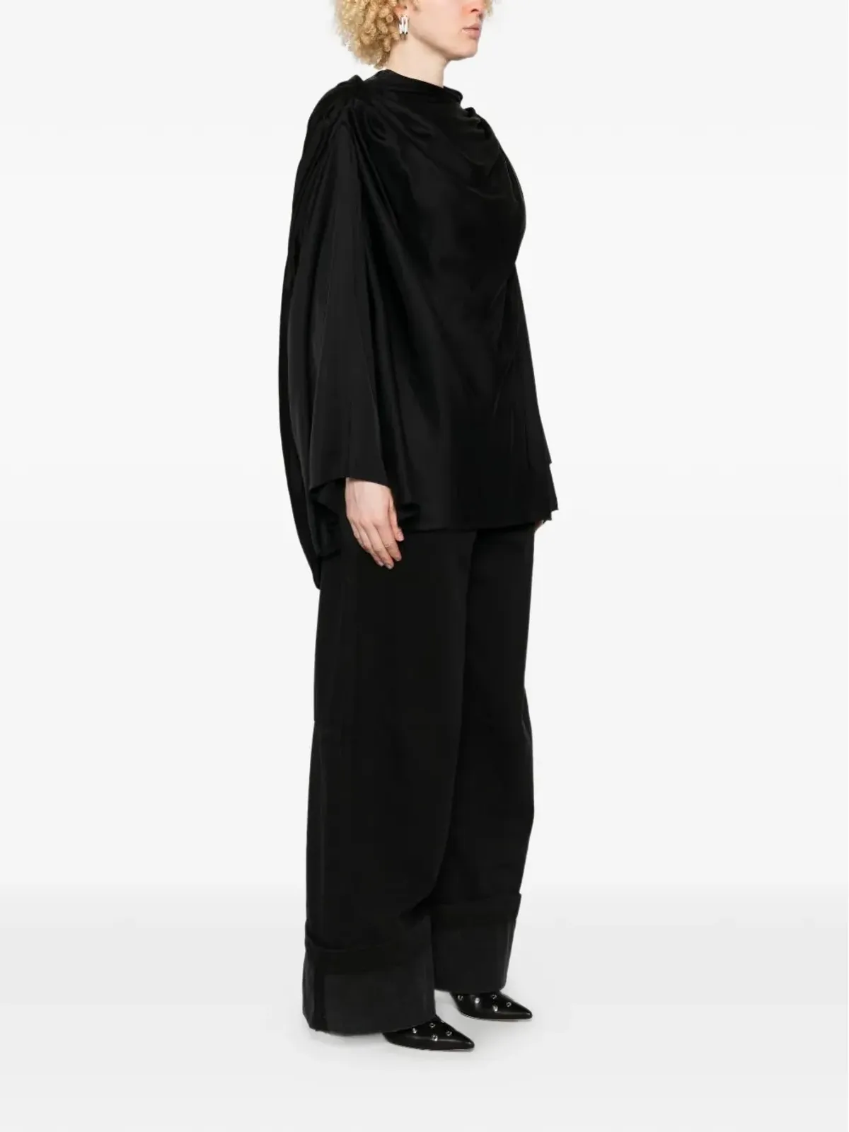 Rick Owens ドレープボタントップ - 画像3