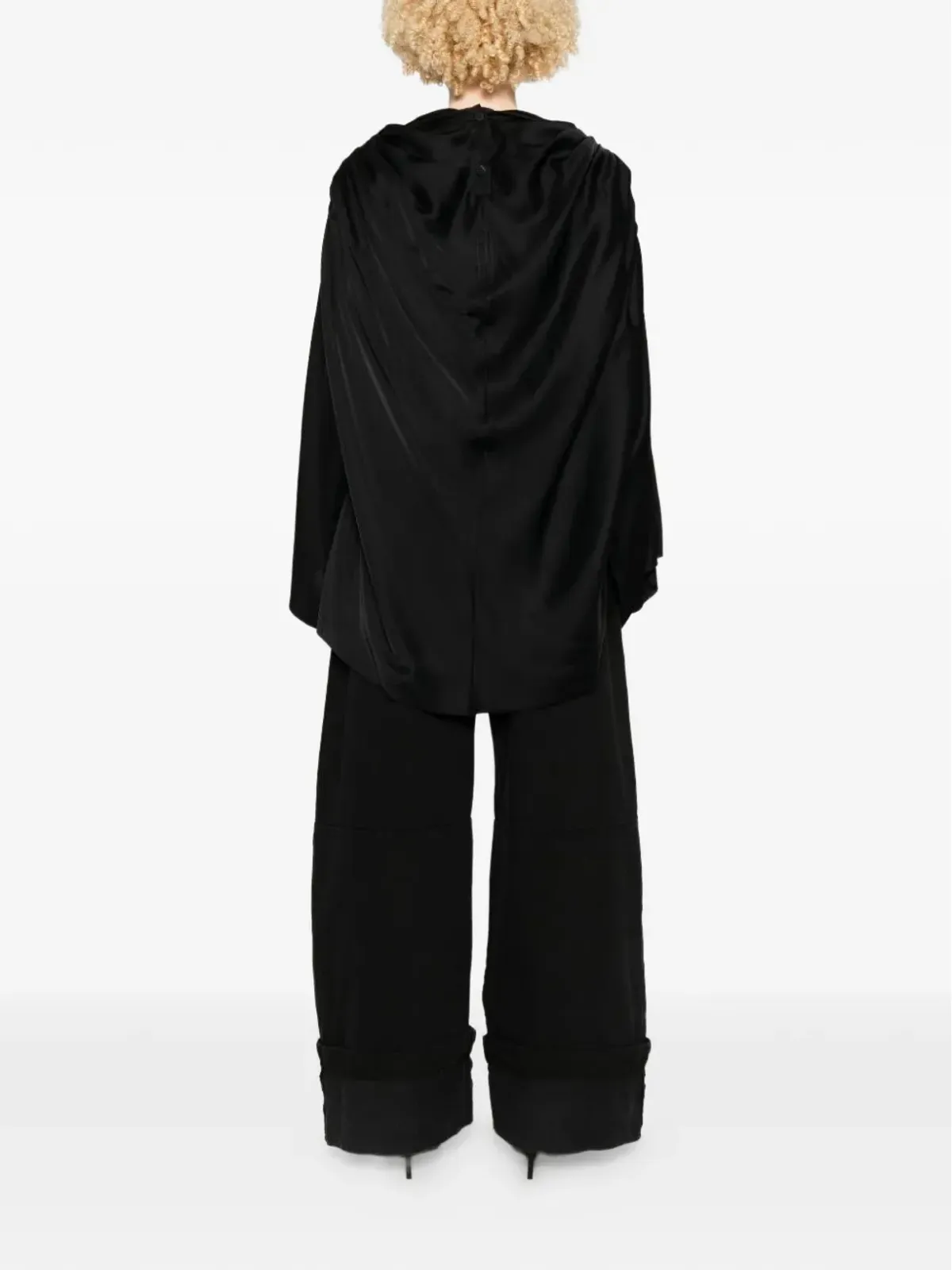 Rick Owens ドレープボタントップ - 画像4