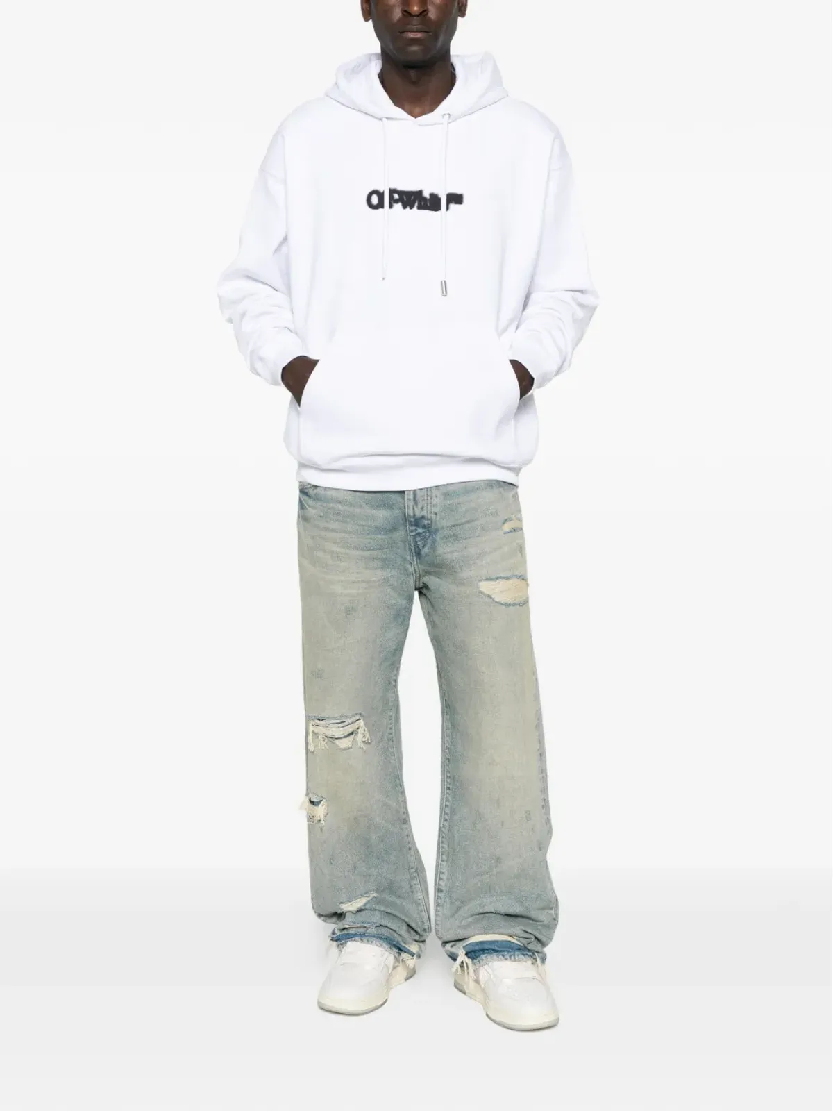 Off-White Pre-Owned カンガルーポケット付きフーディ - 画像2