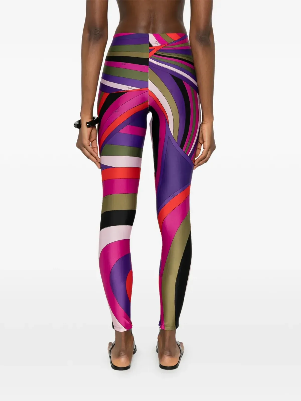 PUCCI Pre-Owned アブストラクトプリントレギンス - 画像4
