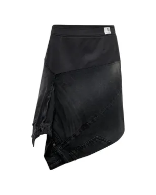 RE CODE アシンメトリカル wrap デニムスカート - サムネイル1