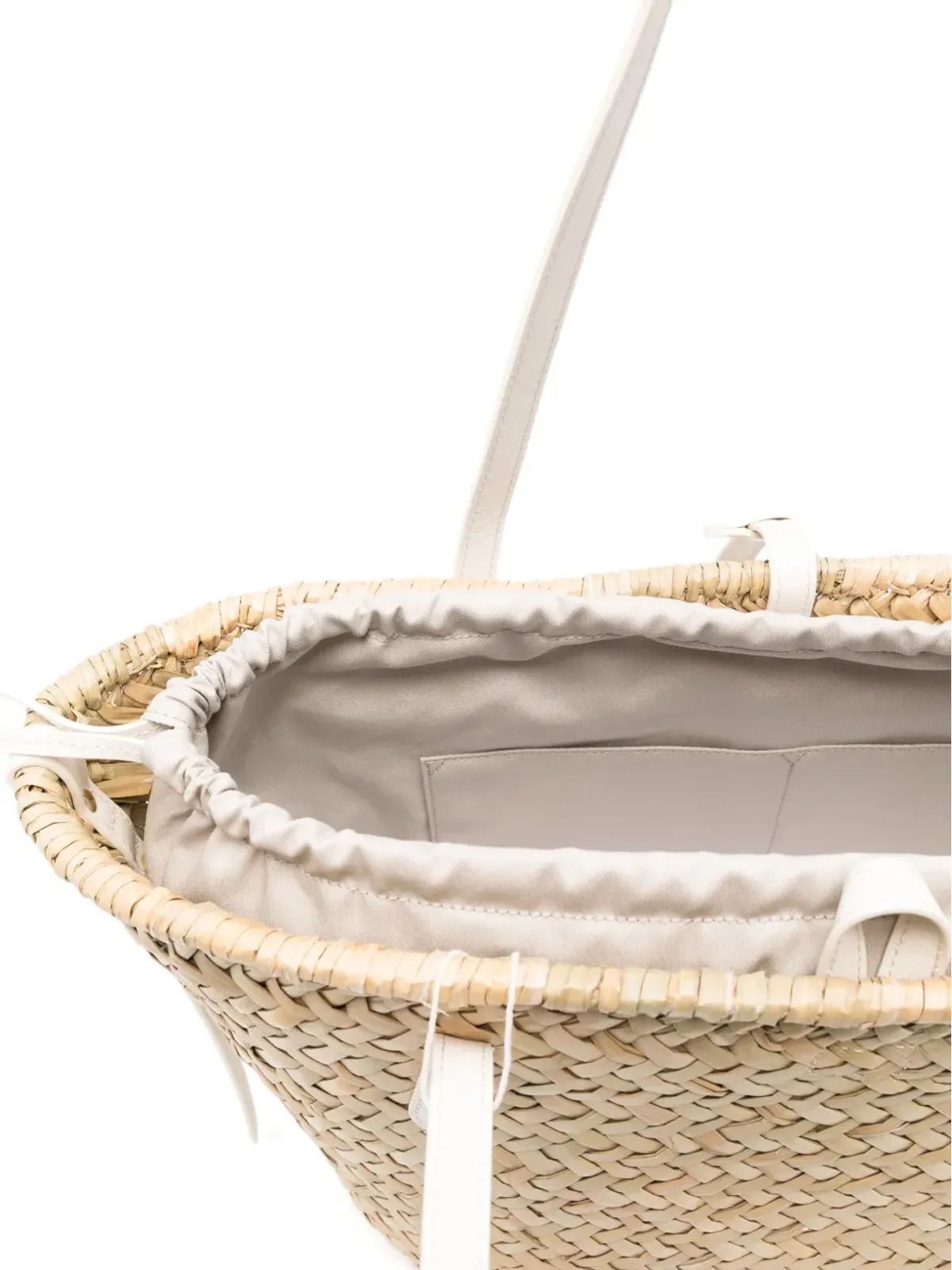 Coccinelle 編み込み風ドローストリングショルダーバッグ - 画像5