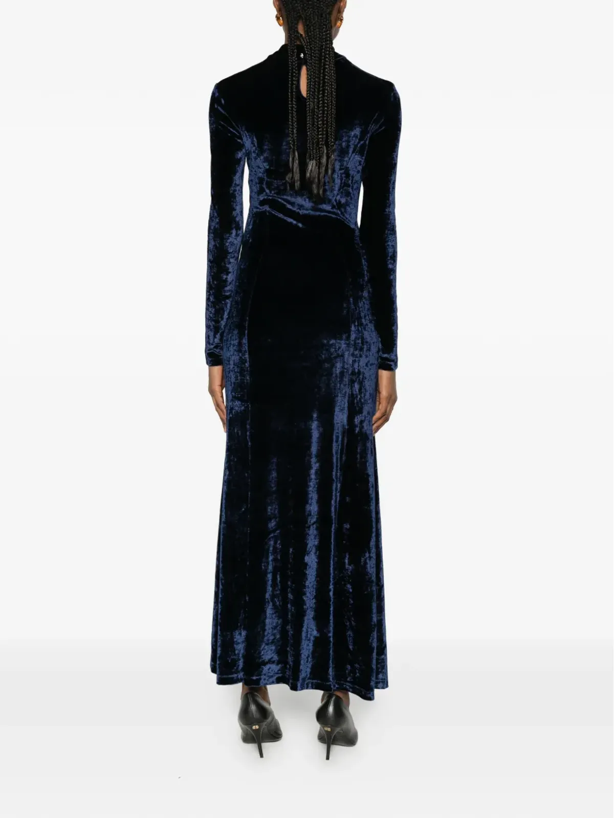 Paco Rabanne Pre-Owned button-detail dress - Blue - 画像4