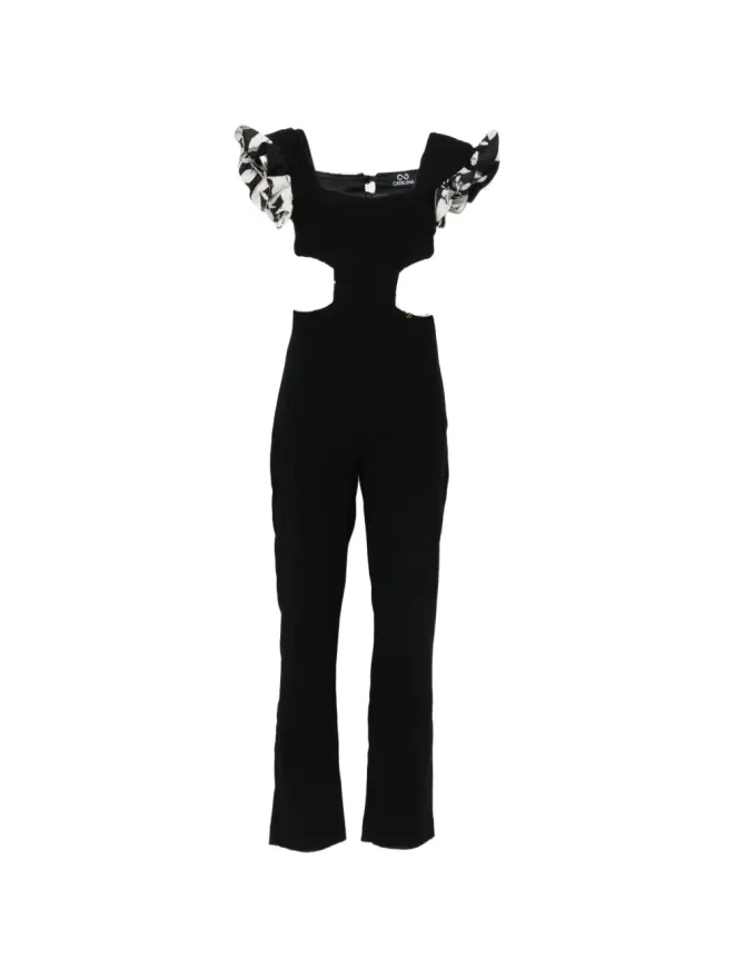 Catalina D'anglade Catalina D'anglade ラッフルドカットアウトジャンプスーツ - ブラックの商品画像