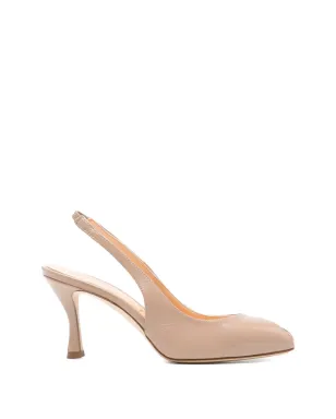 Chantal スリングバックレザーサンダル - ニュートラルカラー - サムネイル1