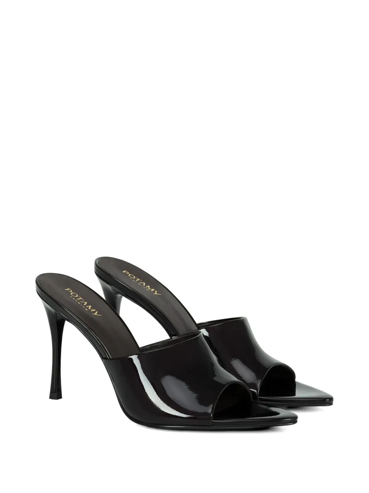 POTAMY Pointed mules - Black - 画像2