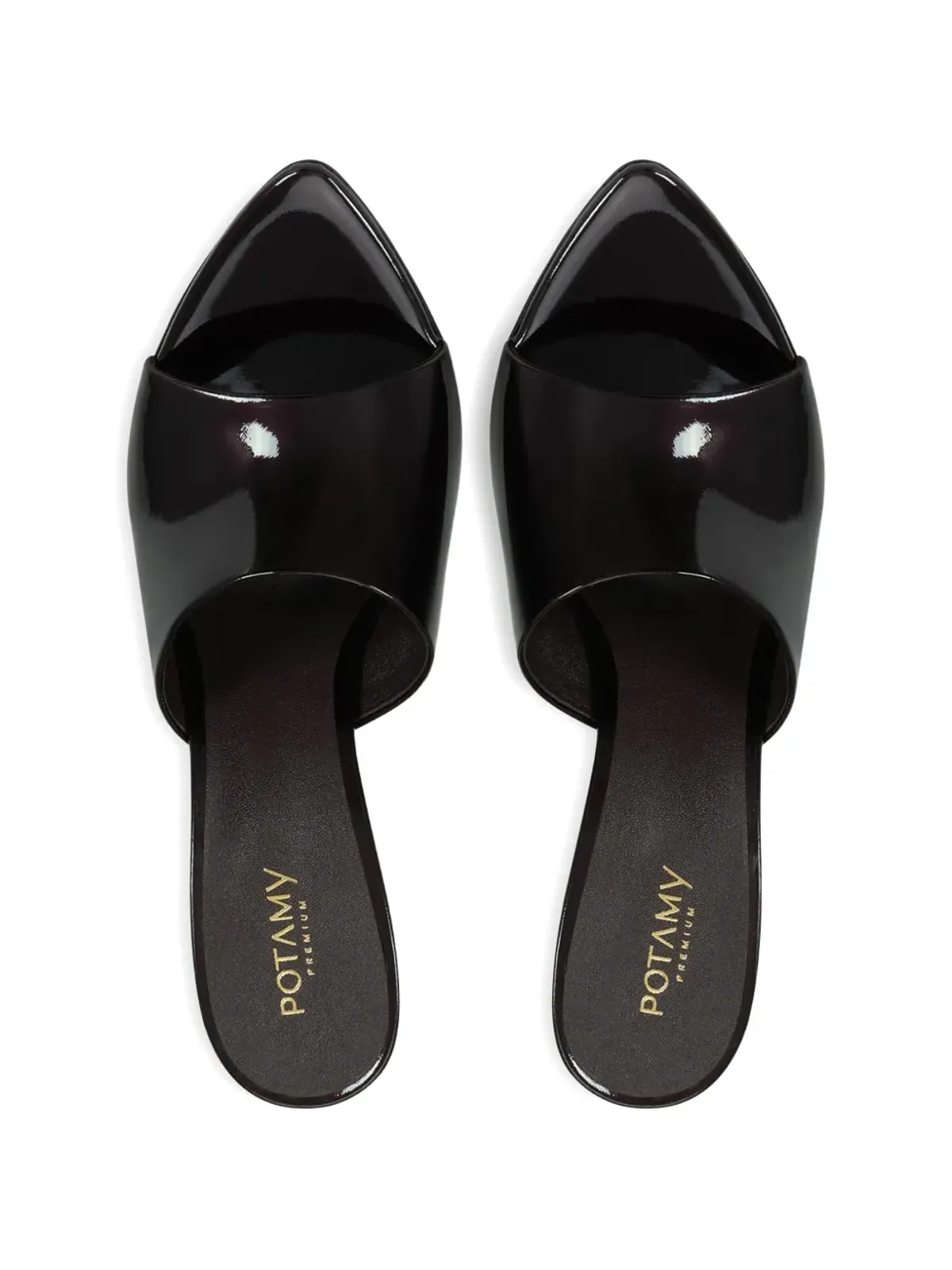 POTAMY Pointed mules - Black - 画像3