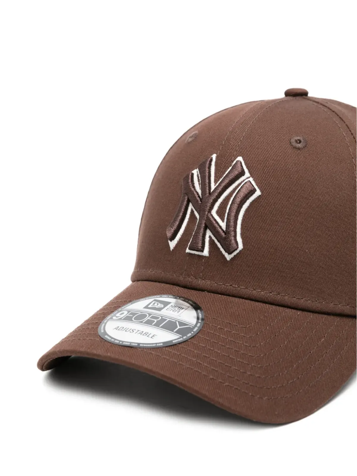 NEW ERA CAP 9Forty ロゴ刺繍 ベースボールキャップ ブラウン - 画像3