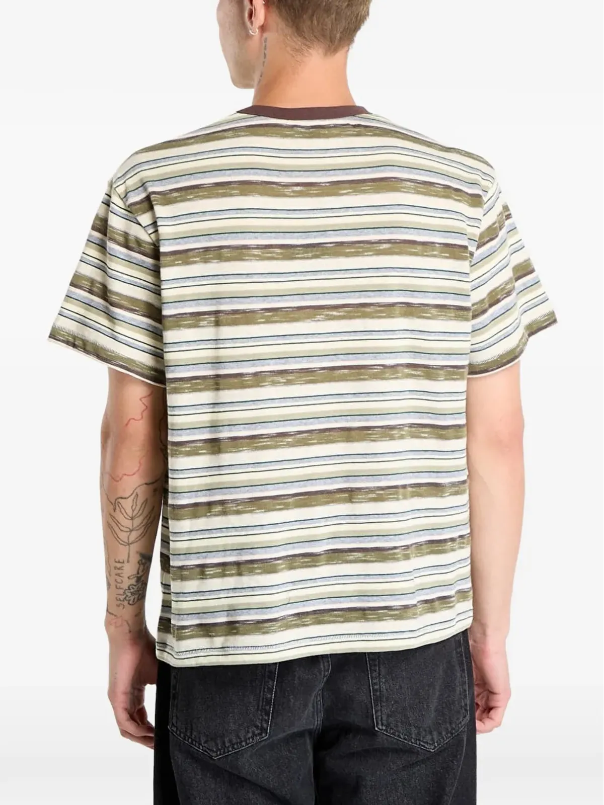 Brain Dead Toni ストライプTシャツ グリーン - 画像4