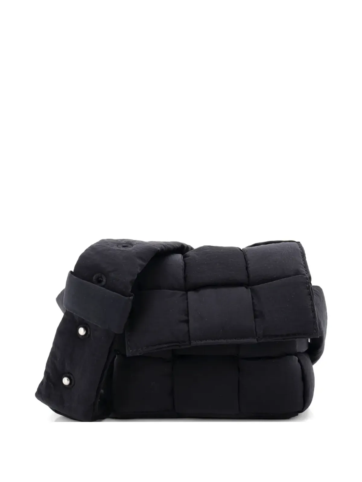 Bottega Veneta Pre-Owned Cassette Maxi Intrecciato Nylon Extra Mini crossbody bag - Black - 画像1