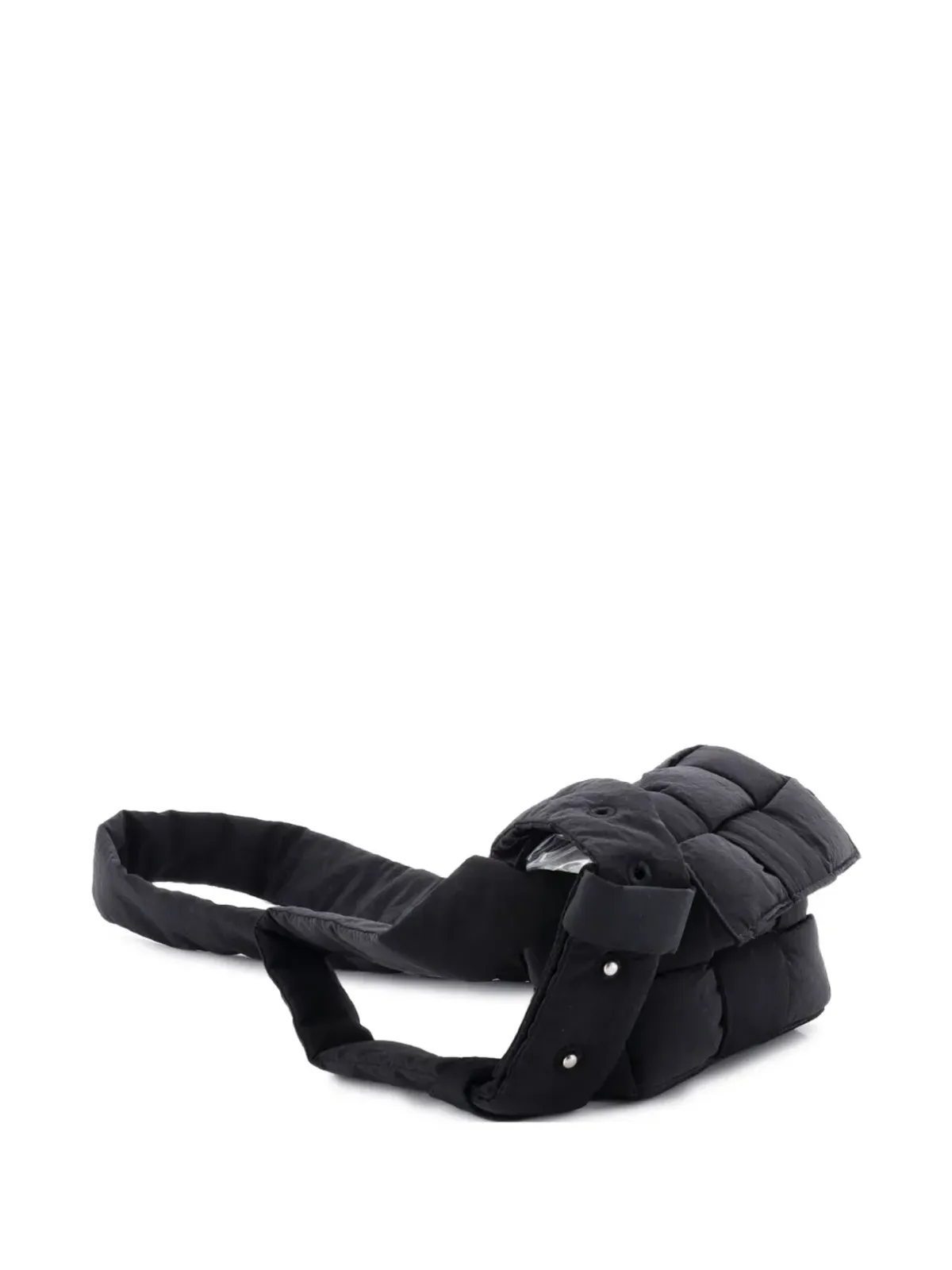 Bottega Veneta Pre-Owned Cassette Maxi Intrecciato Nylon Extra Mini crossbody bag - Black - 画像3