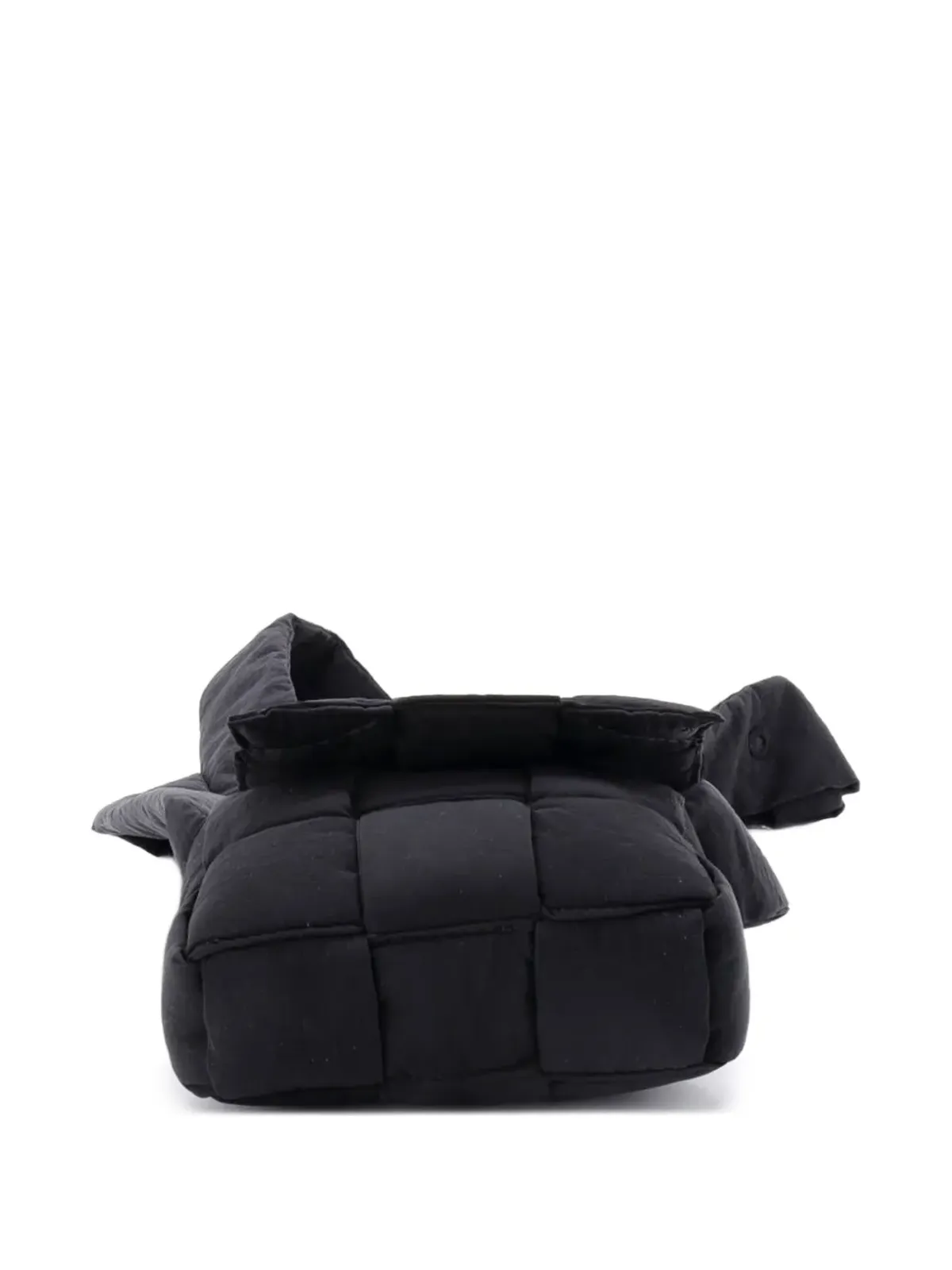 Bottega Veneta Pre-Owned Cassette Maxi Intrecciato Nylon Extra Mini crossbody bag - Black - 画像4