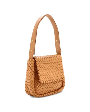 Bottega Veneta コブル フラップ パッド入りイントレッチャート レザー ショルダーバッグ - サムネイル3