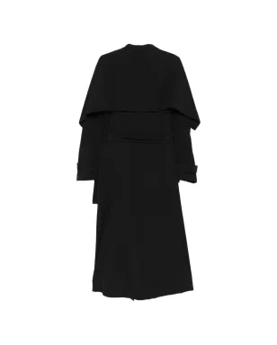 YEHUAFAN ボタン付きベルトコート - Black - サムネイル2