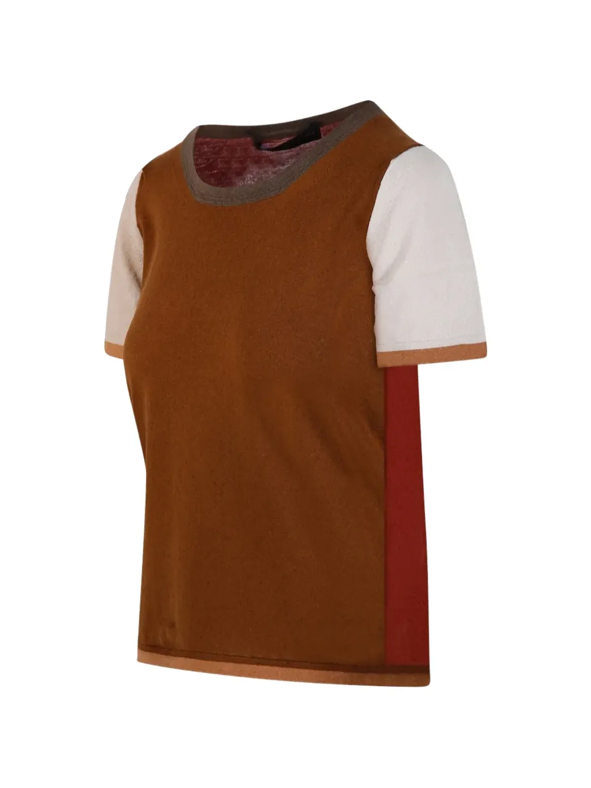 Fabrizio Del Carlo カラーブロックTシャツ - 画像3