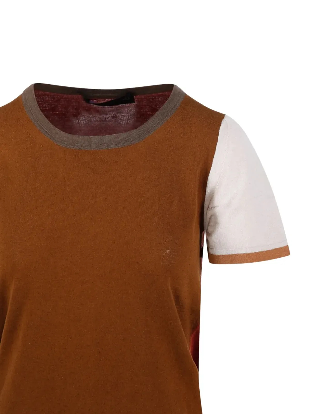 Fabrizio Del Carlo カラーブロックTシャツ - 画像4