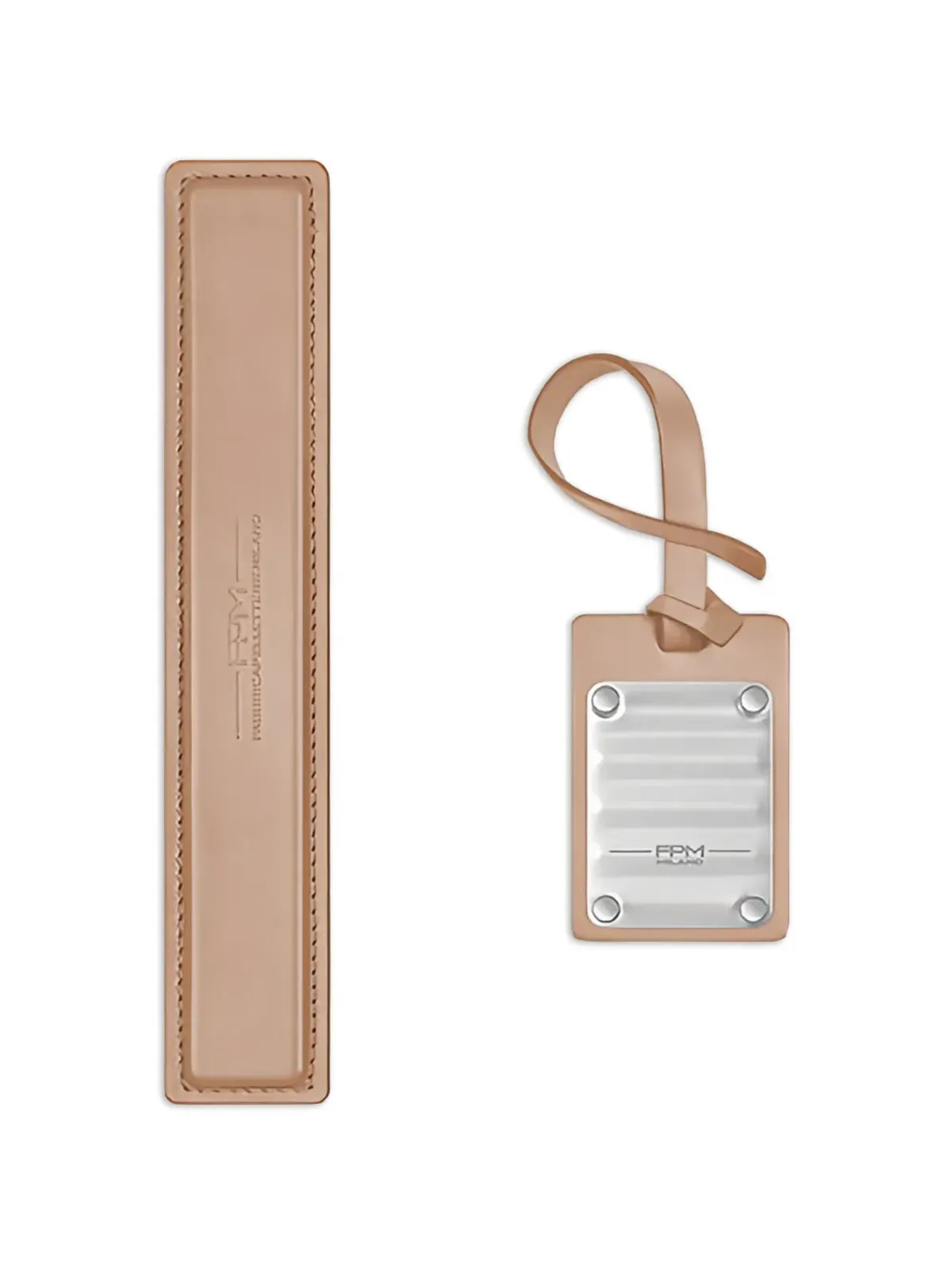 FPM Milano logo-detail luggage handle - Neutrals - 画像1
