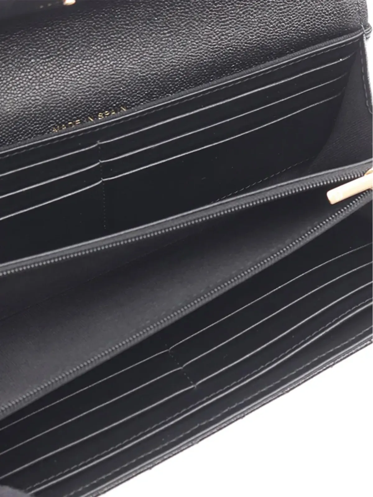 CHANEL Pre-Owned キルテッド キャビアレザー バイフォールド ロング ウォレット - ブラック - 画像4