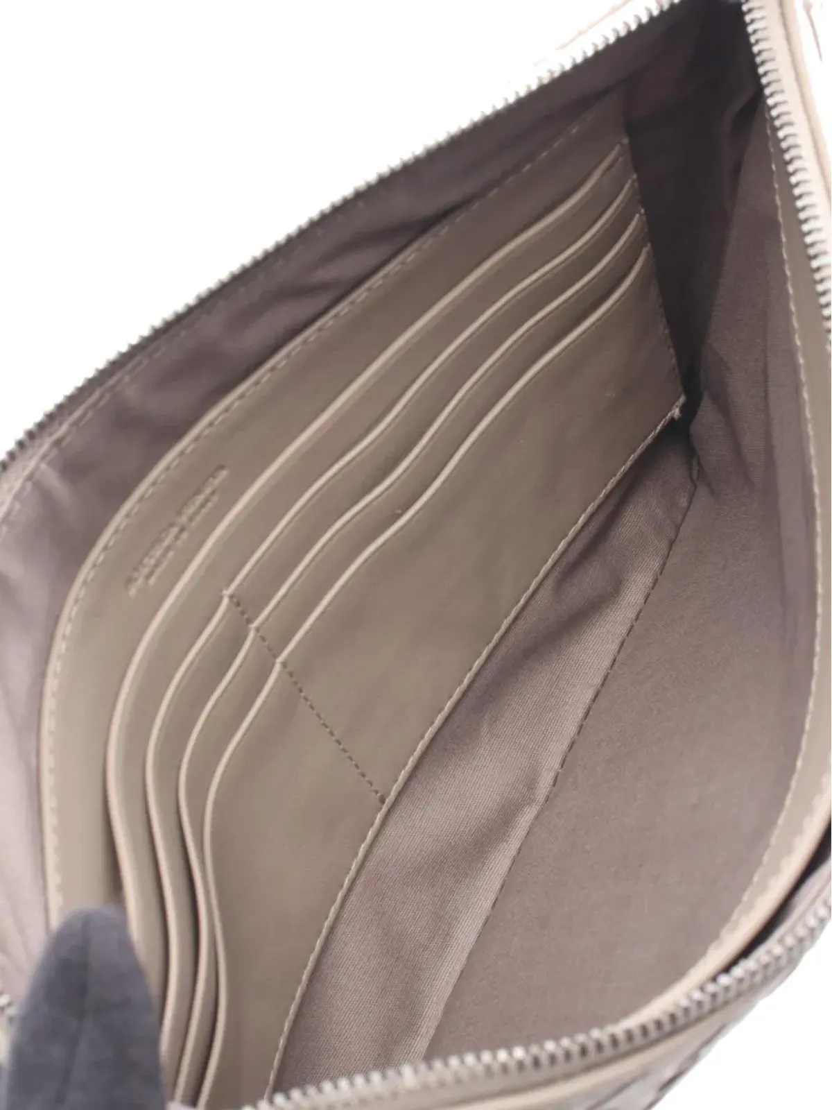 Bottega Veneta ビンテージ Nappa Intrecciato Business クラッチバッグ - Brown - 画像4