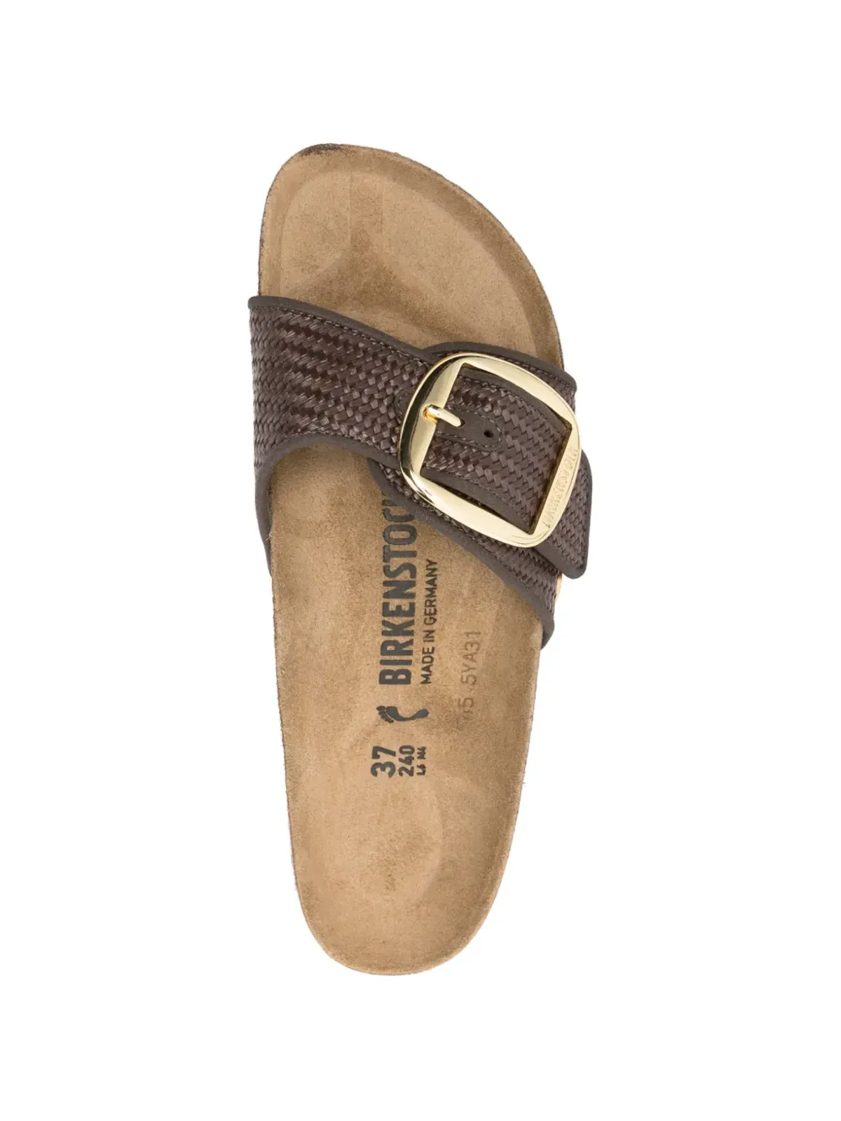 Birkenstock マドリッド 編み込みディテール バックル サンダル - 画像4