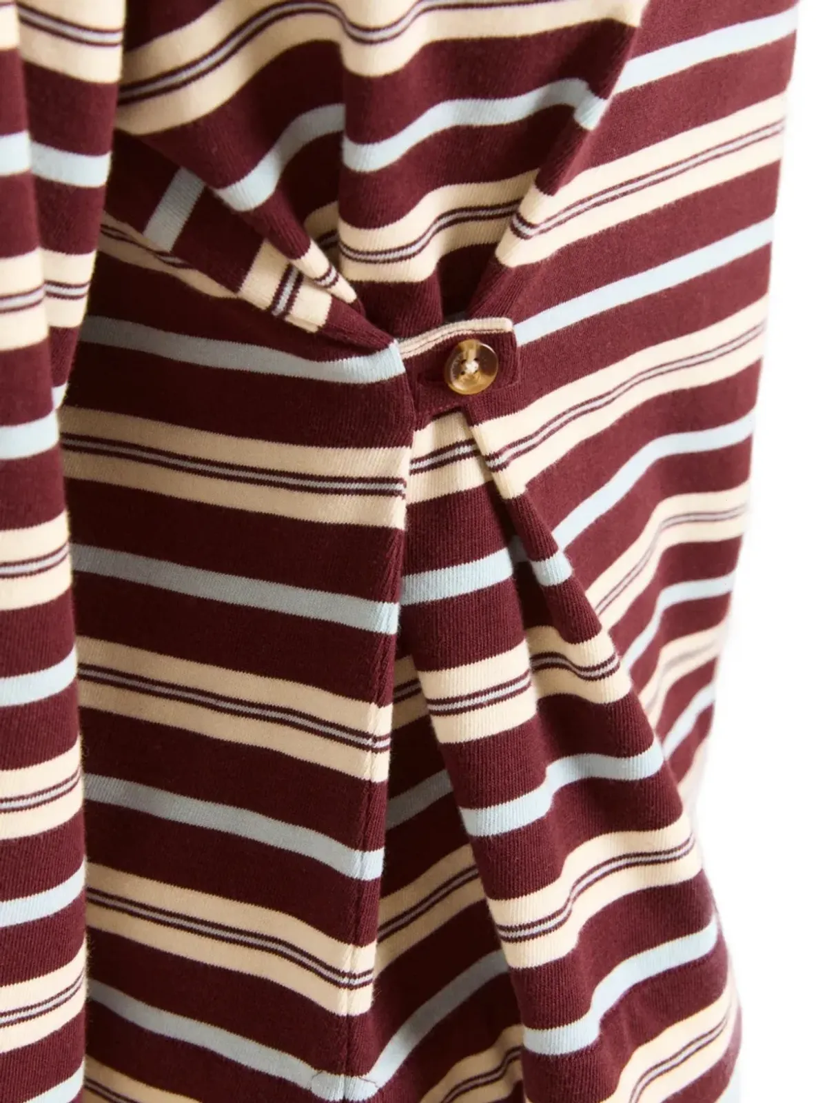 DAMSON MADDER Noah striped polo shirt - Red - 画像5