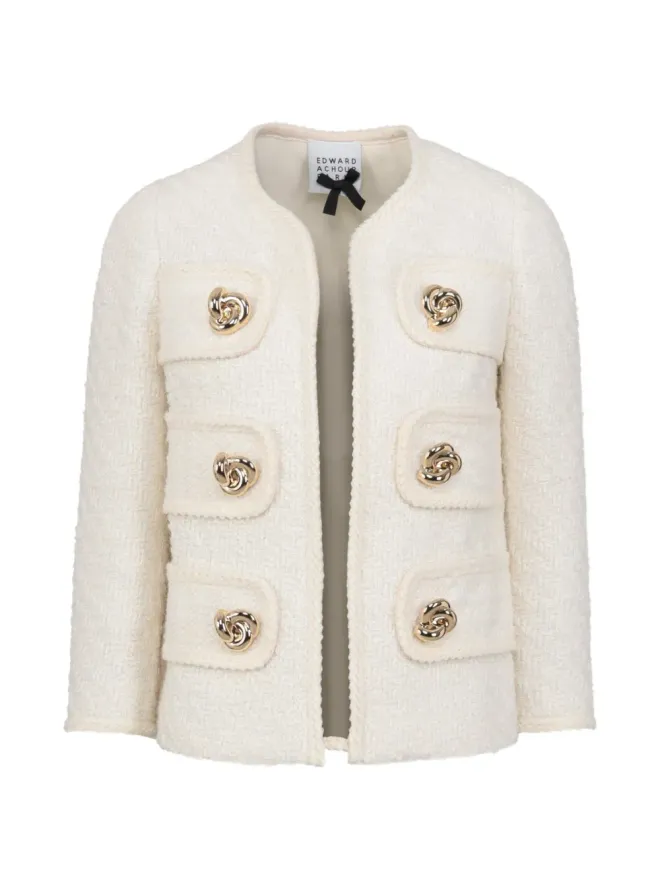 Edward Achour Paris Edward Achour Paris ターンロックポケットジャケットの商品画像