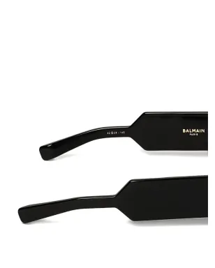 Balmain Eyewear オリヴィエ サングラス - ブラック - サムネイル3