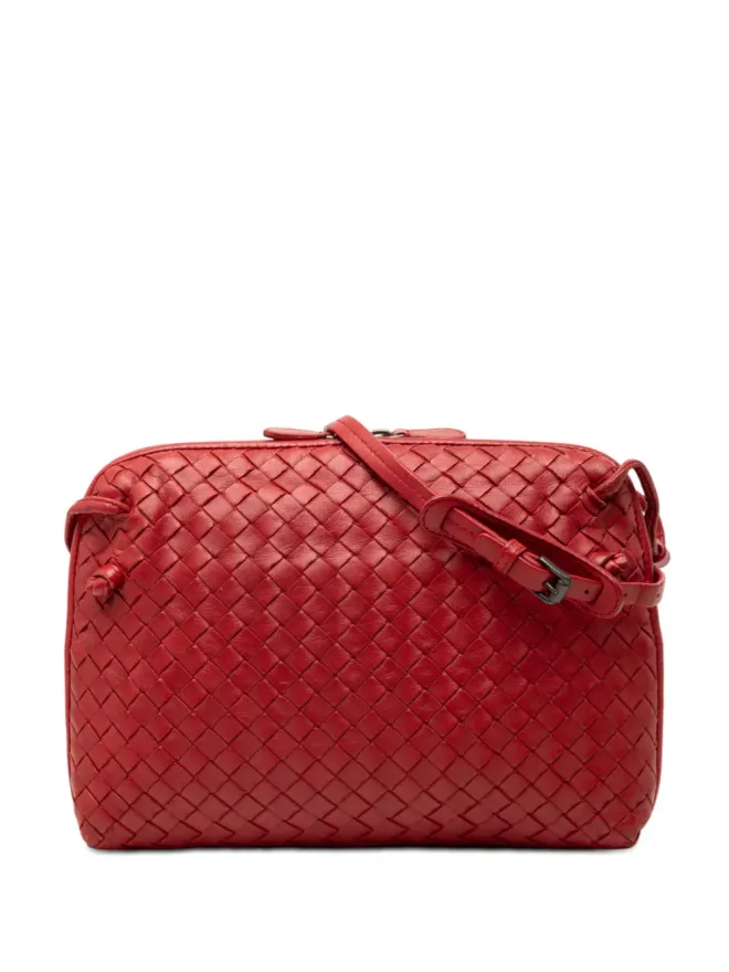 Bottega Veneta Pre-Owned Bottega Veneta ビンテージ ナッパ・イントレッチャート ノディーニ クロスボディバッグ - レッドの商品画像