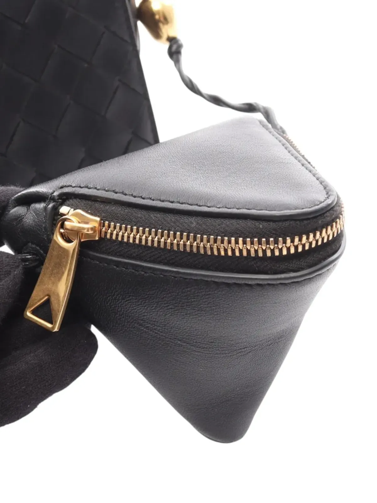 Bottega Veneta ビンテージ Nappa Intrecciato マルチポーチ クロスボディバッグ - ブラック - 画像2