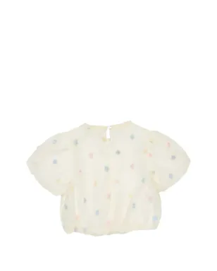 Miss Grant Kids polka dot puffed top - サムネイル2