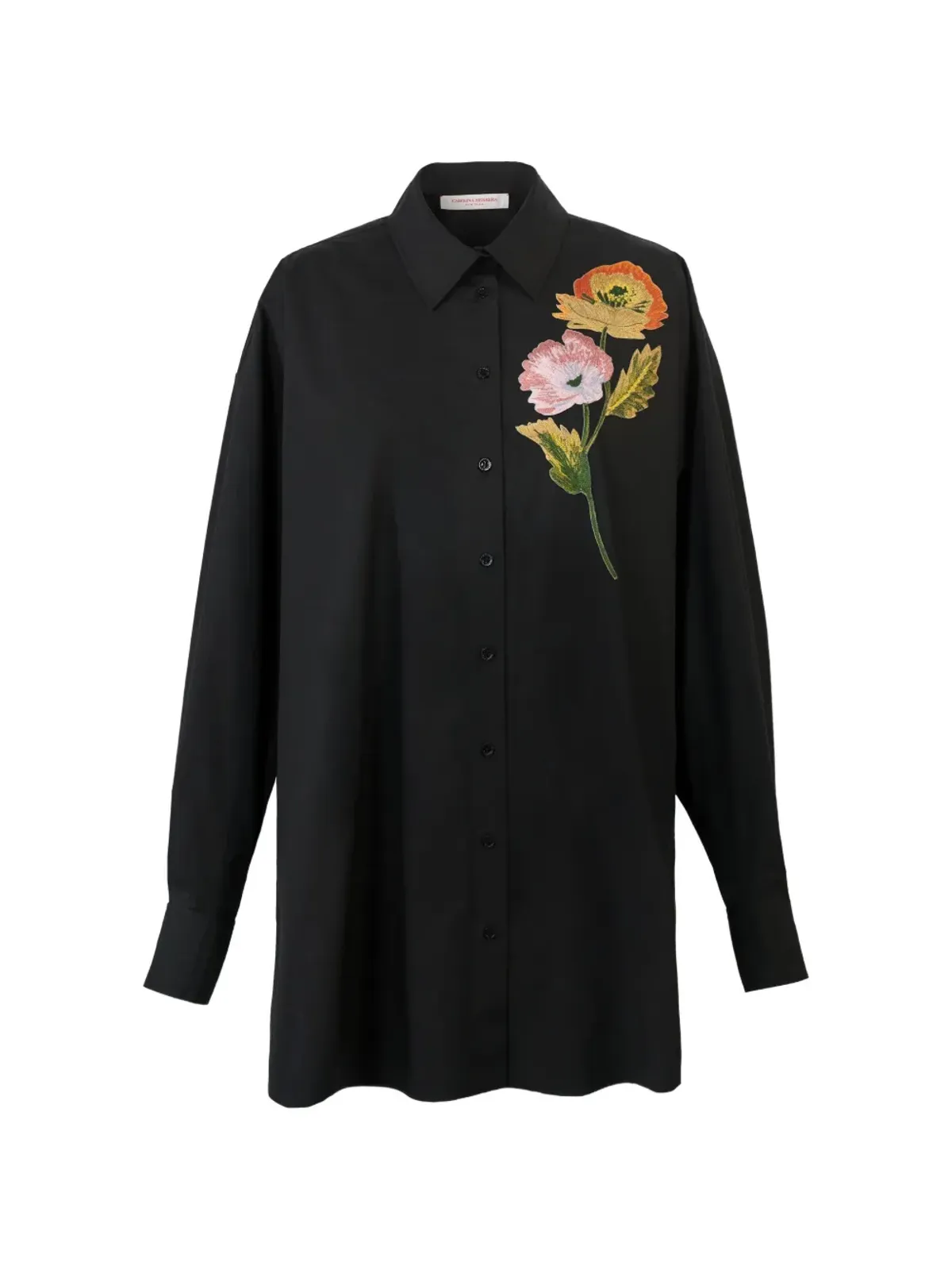 Carolina Herrera 花柄刺繍シャツ - 画像1