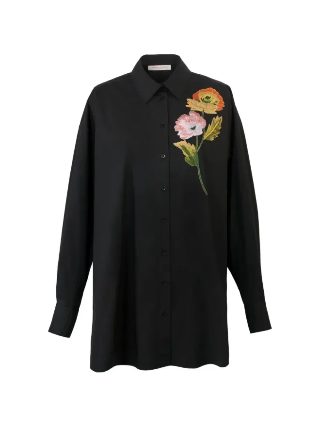 Carolina Herrera Carolina Herrera 花柄刺繍シャツの商品画像