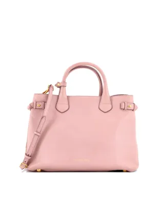 Burberry Pre-Owned バナー トート レザーとハウスチェック柄 キャンバス サッチェル - サムネイル1
