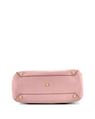 Burberry Pre-Owned バナー トート レザーとハウスチェック柄 キャンバス サッチェル - サムネイル3
