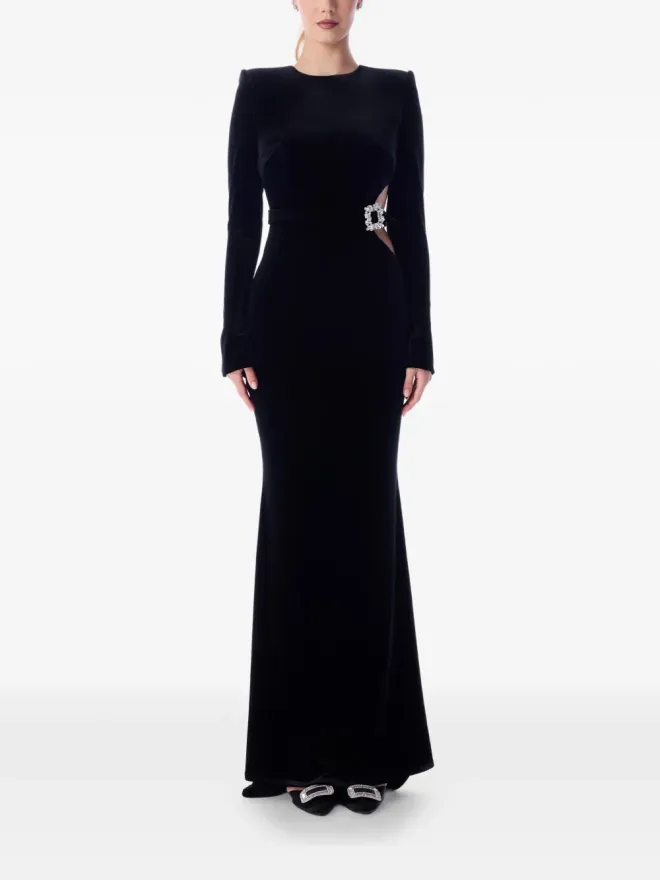 IMROSKA IMROSKA Self Portrait buckle-detail cut-out maxi dressの商品画像