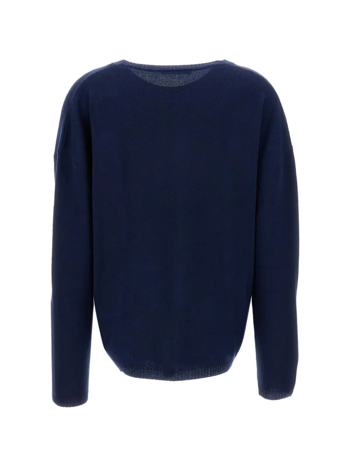 M.S.M. ribbed-hem V-neck sweater - Blue - 画像2