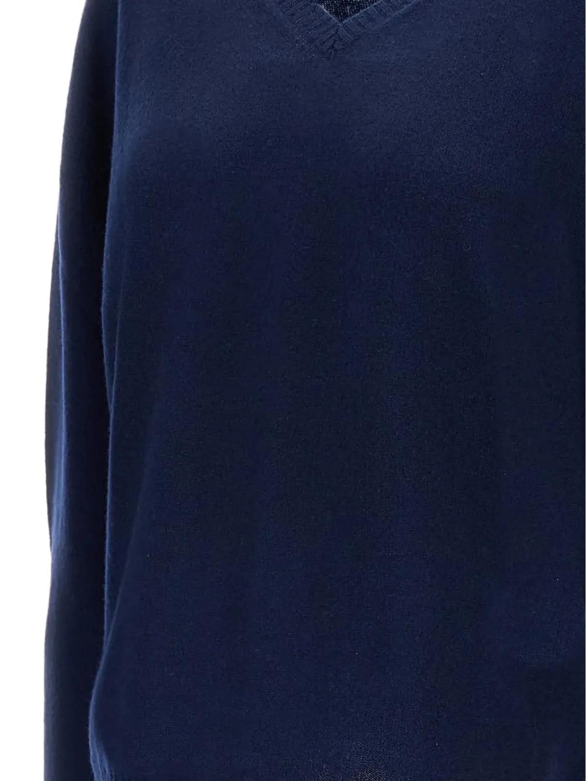M.S.M. ribbed-hem V-neck sweater - Blue - 画像3