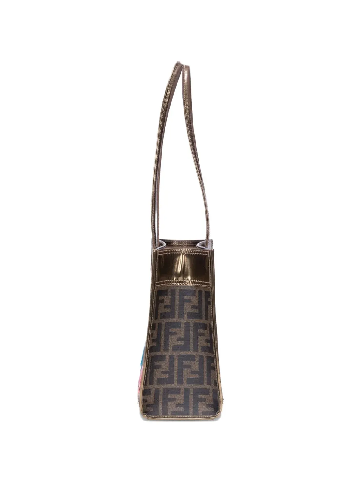 Fendi ビンテージ Zucca メタリック トートバッグ - ゴールド - 画像5