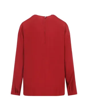 Carven ドレープVネック ブラウス - サムネイル2
