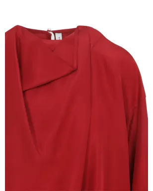 Carven ドレープVネック ブラウス - サムネイル4