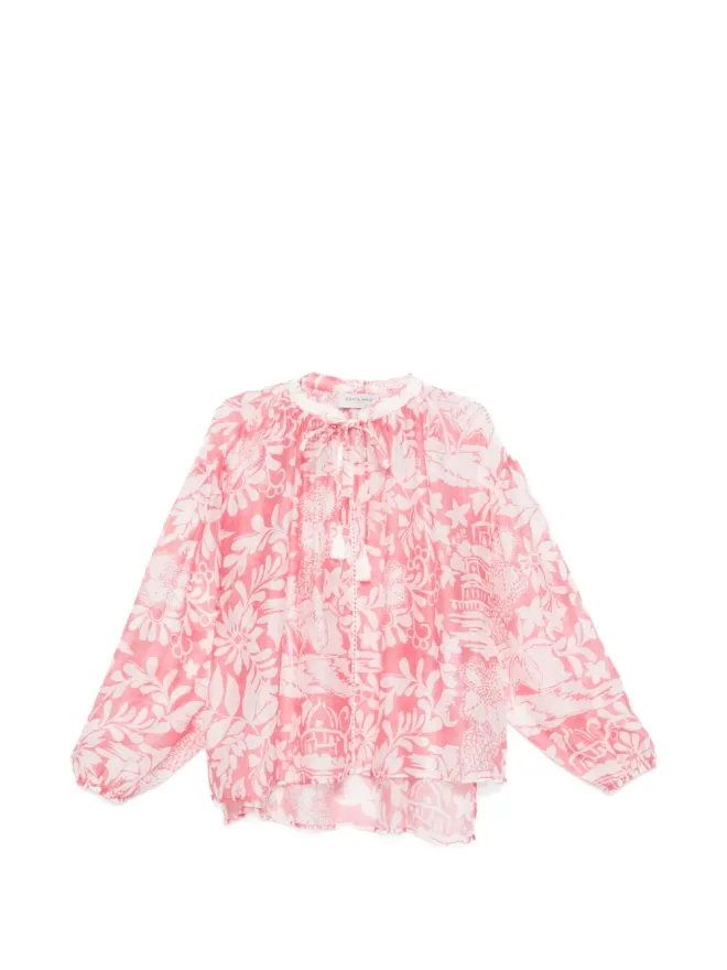 ERMANNO FIRENZE ERMANNO FIRENZE floral-print blouse - Pinkの商品画像
